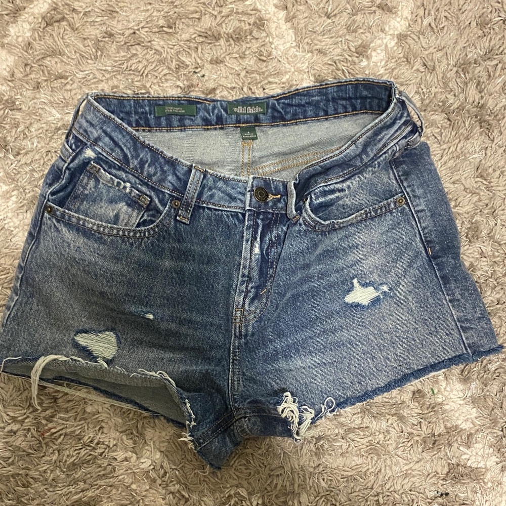 Wild Fable Distressed Blue Jean Shorts